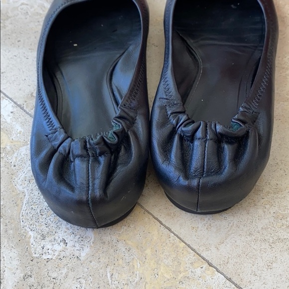 Tory Burch Black Reva Ballet Flats Silver HW - 8 - Picture 5 of 8
